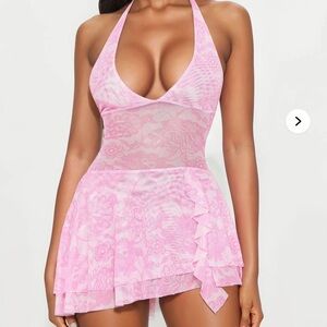 NWT Fashion Nova \\ halter mini dress